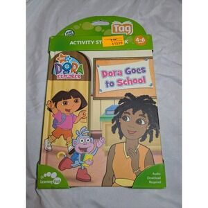 LeapFrog Tag Reading System Book Dora Goes To School Book